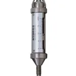 A vertical shot of the Stokes Tablet Hardness Tester.