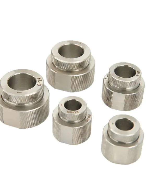 A group of EU-D, EU-BB, and EU-B die seat cleaners and insertion rings.