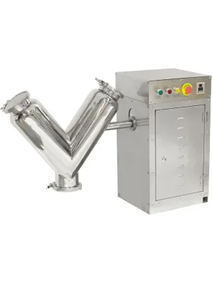 V-shaped mixer provided by Stokes.