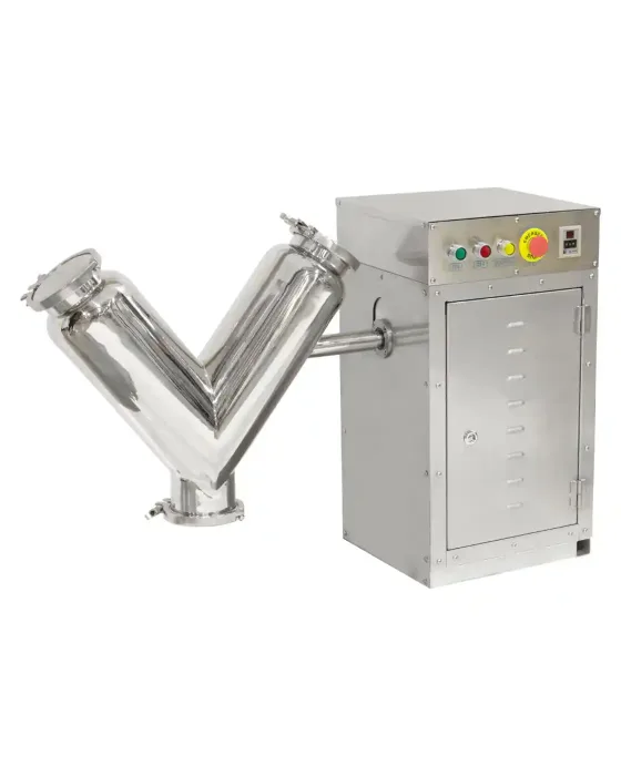 V-shaped mixer provided by Stokes.